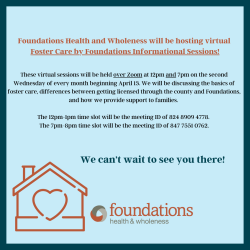 Virtual Foster Care 101 Informational Sessions