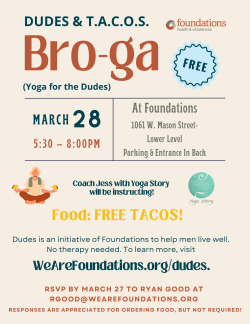 Dudes & T.A.C.O.S.  Bro-ga (Yoga for the Dudes)